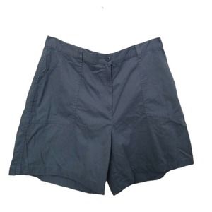 LL Bean Women's Lt Green Gray Blue Shorts Size 18 Reg 0 XK83 RN 71341 VN 03790